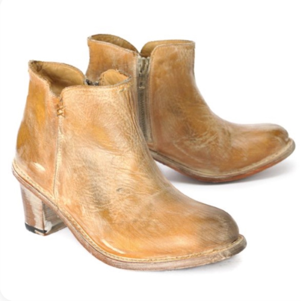 Bed Stu Sonic distressed ankle boots heels 9.5